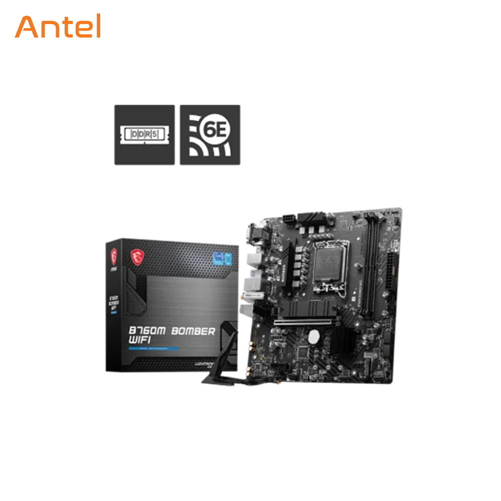 MSI B760M BOMBER WIFI DDR5 MATX MOTHERBOARD