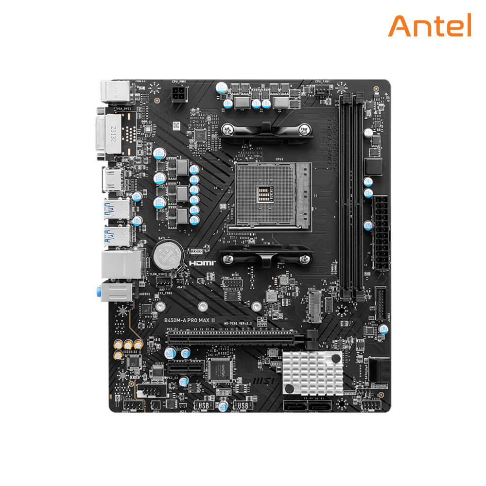 MSI B450M-A PRO MAX II AMD AM4 Motherboard - Image 2