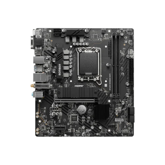 MSI B760M BOMBER WIFI DDR5 MATX MOTHERBOARD - Image 2