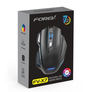 FOREV FV-X7 3200dpi Wired Mechanical Gaming RGB Lighted Mouse