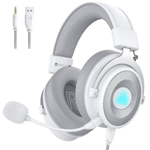 EKSA E900 Pro Noise Cancelling 7.1 Surround Sound Gaming Headset White
