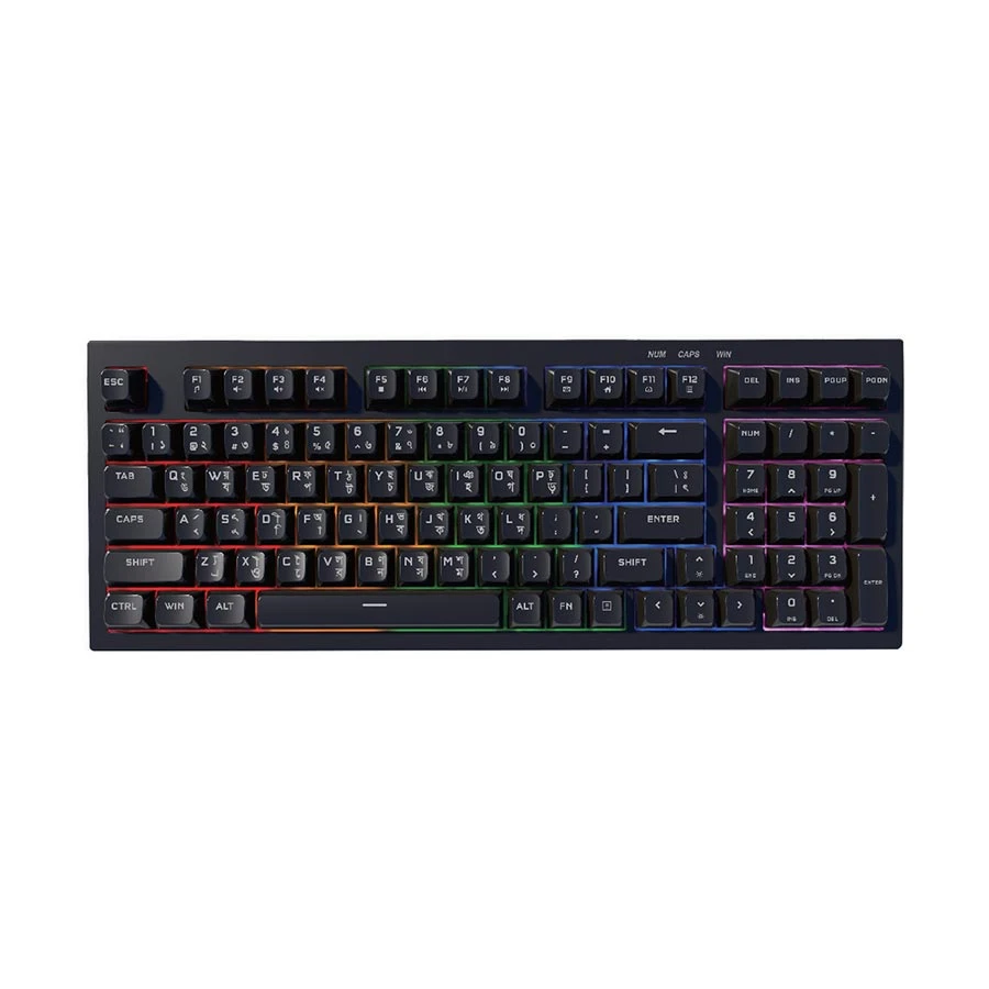 Pc Power Silent-98 Wired Black Gaming Keyboard