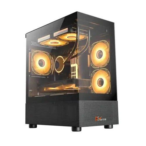 PC Power PG-H30 BK Sea View M-ATX Mid Tower Gaming Casing - Image 2