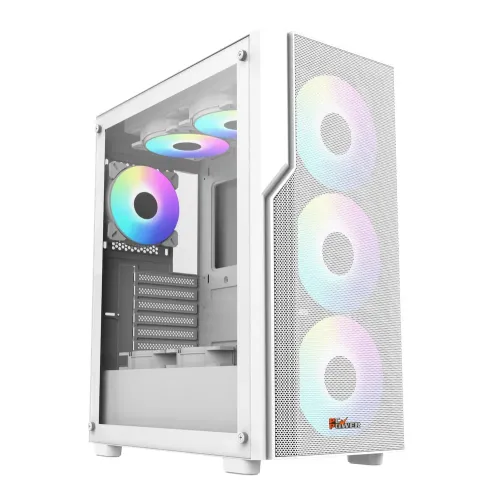 PC Power PG-H450 WH Zero Mesh ATX Gaming Casing